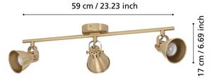 Eglo 900172 - LED Bodové svietidlo SERAS 3xGU10/3W/230V