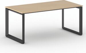 Kancelársky stôl PRIMO INSPIRE, 180x90 cm, čierna podnož, buk