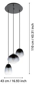 Eglo 900196 - Luster na lanku AGUILARES 3xE27/40W/230V pr. 43 cm