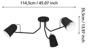 Eglo 900188 - Prisadený luster LORETO 3xE27/25W/230V