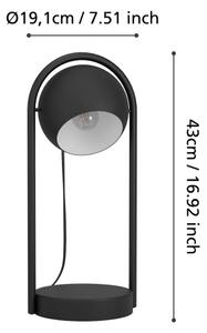 Eglo 900314 - Stolná lampa MURNIA 1xE14/40W/230V