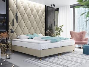 Manželská čalúnená posteľ s matracom 180x200 NECHLIN 5 - béžová