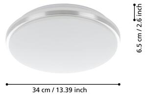 Eglo 900365 - LED Kúpeľňové stropné svietidlo PINETTO LED/15,6W/230V IP44 chróm