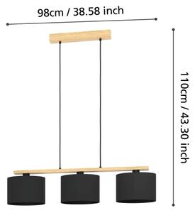 Eglo 900313 - Luster na lanku CASTRALVO 3xE27/40W/230V