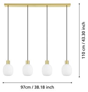 Eglo 900306 - Luster na lanku MANZANARES 4xE27/40W/230V