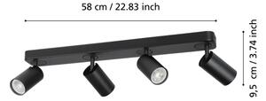 Eglo 900337 - LED RGBW Stmievateľné bodové svietidlo TELIMBELA-Z 4xGU10/4,9W/230V