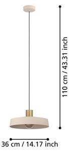 Eglo 900429 - Luster na lanku VALDIOLA 1xE27/40W/230V