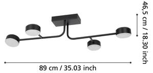 Eglo 900351 - LED Stmievateľný prisadený luster CLAVELLINA 4xLED/6,8W/230V