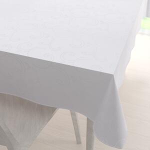 Biante Teflónový obdĺžnikový obrus TF-100 Biele ornamenty s lístkami 50x100 cm