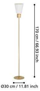 Eglo 900378 - Stojacia lampa AGLIENTINA 1xE27/40W/230V