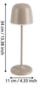 Eglo 900461-LED Stmievateľná vonkajšia lampa MANNERA 2,2W/5V 1800mAh béžová IP54