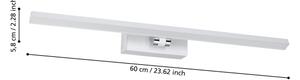 Eglo 900476 - LED Kúpeľňové osvetlenie zrkadla VERDELLO LED/5W/230V IP44 biela
