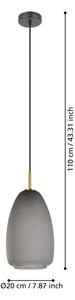 Eglo 900506 - Luster na lanku ALOBRASE 1xE27/40W/230V