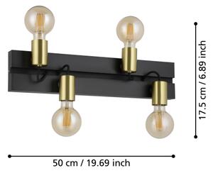 Eglo 900509 - Stropné svietidlo MACCHIONE 4xE27/10W/230V