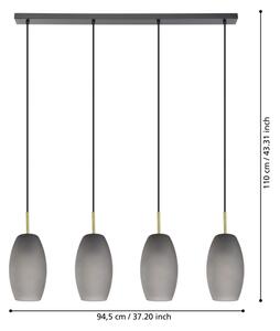 Eglo 900508 - Luster na lanku BATISTA 4xE27/40W/230V