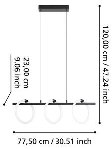 Eglo 900562 - LED Luster na lanku CARANACOA 3xLED/9W/230V