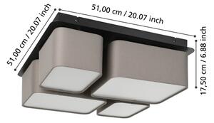 Eglo 900524 - Stropné svietidlo MORDAZO 4xE27/28W/230V