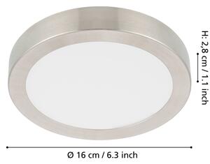 Eglo 900583 - stmievateľné LED stropné svietidlo FUEVA LED/11W/230V chróm