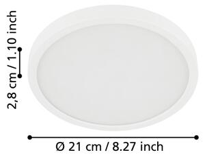 Eglo 900654 - LED kúpeľňové stropné svietidlo FUEVA LED/17W/230V biela IP44