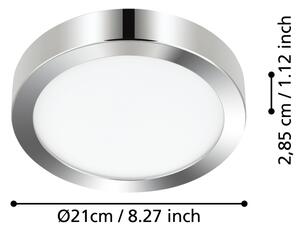 Eglo 900641 - LED kúpeľňové stropné svietidlo FUEVA LED/17W/230V IP44 chróm