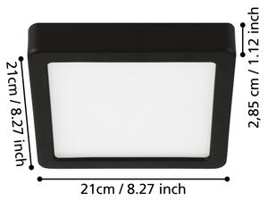 Eglo 900651 - LED Kúpeľňové stropné svietidlo FUEVA LED/17W/230V IP44 chróm
