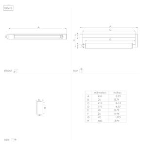 Eglo 900615 - LED Kúpeľňové osvetlenie zrkadla GEMILIANA LED/8,9W/230V IP44