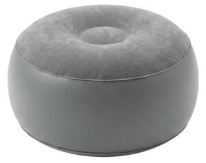 Nafukovacie kreslo s taburetom RESTIO 86x88 cm, sivé
