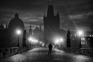 Umelecká fotografie Prague in Black & White, Marcel Rebro, (40 x 26.7 cm)