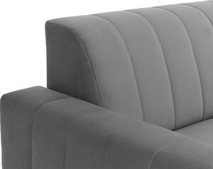 Rohová sedačka na každodenné spanie HANAKO - šedá, ľavý roh
