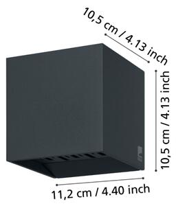 Eglo 900445 - LED Vonkajšie nástenné svietidlo CALPINO 2xLED/3,3W/230V IP54