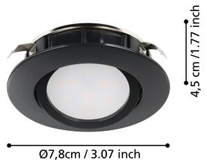 Eglo 900749 - SADA 3x LED Stmievateľné podhľadové svietidlo PINEDA LED/5,5W/230V