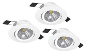 Eglo 900745 - SADA 3xLED Stmievateľné svietidlo SALICETO 3xLED/6W/230V biela