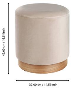 Eglo 424035 - SADA 2x Taburet MASHIKE pr. 30,5/37 cm béžová