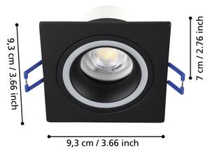 Eglo 900763 - LED RGBW Stmievateľné podhľadové svietidlo CAROSSO-Z 4,7W/230V čierna