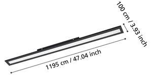 Eglo 900822 - LED Stropné svietidlo SALOBRENA LED/38W/230V 120x10 cm čierna