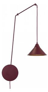 Luster na lanku ABRAMO 1xE27/15W/230V červený