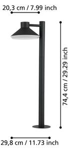 Eglo 900689 - LED Vonkajšia lampa NINNARELLA 1xGU10/4,6W/230V IP44