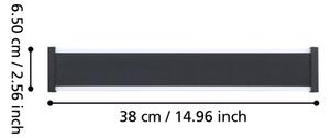 Eglo 900676 - LED Vonkajšie nástenné svietidlo NEVIANO 2xLED/3,7W/230V 3000K IP55