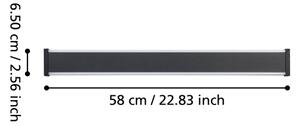 Eglo 900677 - LED Vonkajšie nástenné svietidlo NEVIANO 2xLED/7W/230V 3000K IP55