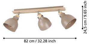 Eglo 900713 - Bodové svietidlo ARRECIFE 3xE27/28W/230V