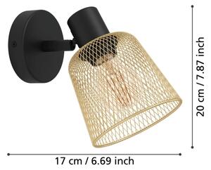 Eglo 900693 - Nástenné bodové svietidlo COSLADA 1xE27/40W/230V