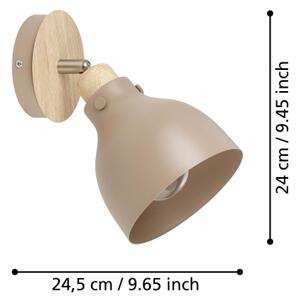 Eglo 900711 - Nástenné bodové svietidlo ARRECIFE 1xE27/28W/230V