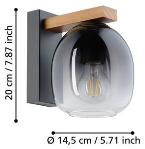 Eglo 900826 - Nástenné svietidlo FILAGO 1xE27/40W/230V