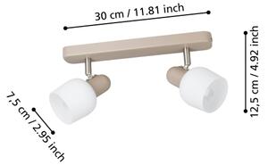 Eglo 900715 - Bodové svietidlo CORATO 2xE14/18W/230V