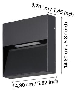 Eglo 900889 - LED Vonkajšie nástenné svietidlo MARUGGIO LED/4,8W/230V IP65