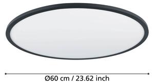 Eglo 900762 -LED Stmievateľné stropné svietidlo SARSINA-Z 41W/230V pr. 60 cm čierna