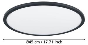 Eglo 900761-LED Stmievateľné stropné svietidlo SARSINA-Z 33,5W/230V pr.45 cm čierna