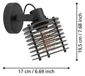 Eglo 900739 - Nástenné bodové svietidlo SEGOVIA 1xE27/40W/230V