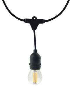 BERGE Záhradná girlanda 15m + 16x 1W LED žiarovka
