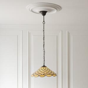 Endon 112226 - Luster na reťazi Tiffany PEARL 1x E27/10W/230V priemer 45 cm